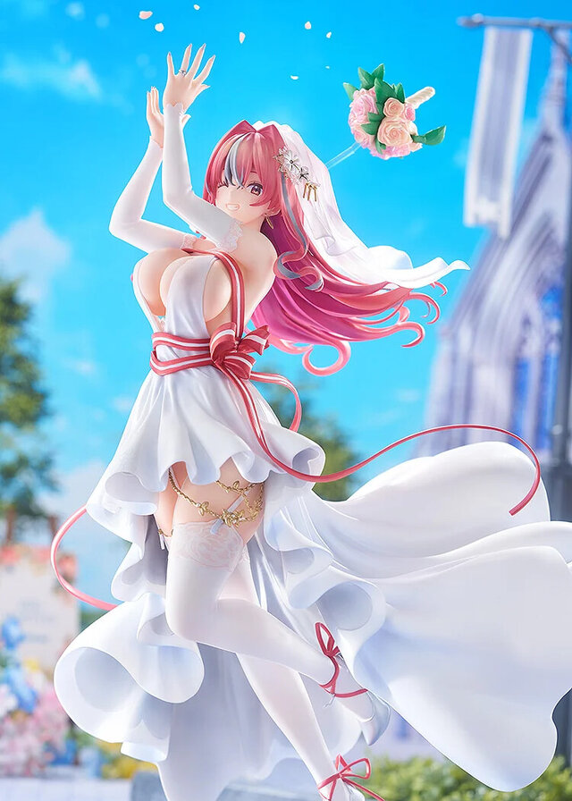 ボリューム満点…！『アズレン』より「ブレマートン」が純白の美しいウェディングドレス姿で1/7スケールフィギュア化