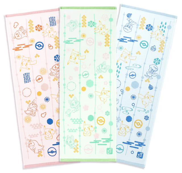 『ポケモン』デザインのタオル美術館新商品が可愛い！ピカチュウ、ゲンガー、イーブイなど勢揃い