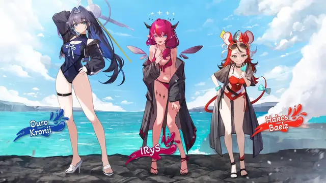 ホロライブ3期生たちが「ホロナツ衣装」の三面図をお披露目！マリン船長「けっこう際どいんですケド キービジュだと隠されちゃった」