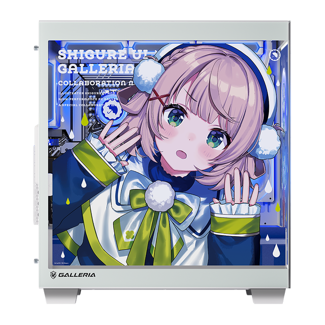 VTuber・しぐれうい、コラボPCが発表！GALLERIAより発売ー「雨宿り」をテーマに、世界観と調和するディープブルーのLED