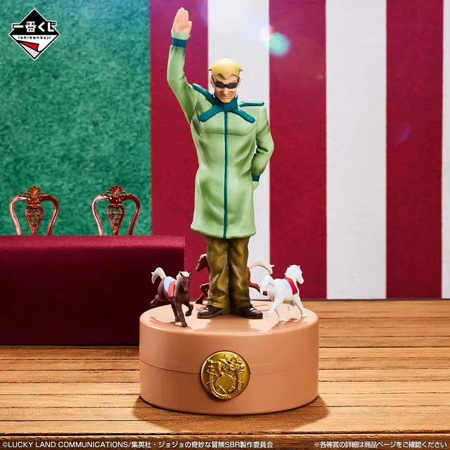 「ジョジョ」第7部の新作一番くじがオンライン販売！ジョニィ、ジャイロら6体のフィギュアなどをラインナップ