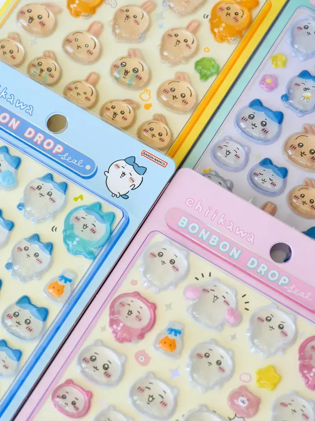 「ボンボンドロップシール」がロフトネットストアで抽選販売!ちいかわ、お文具といっしょなど全12種