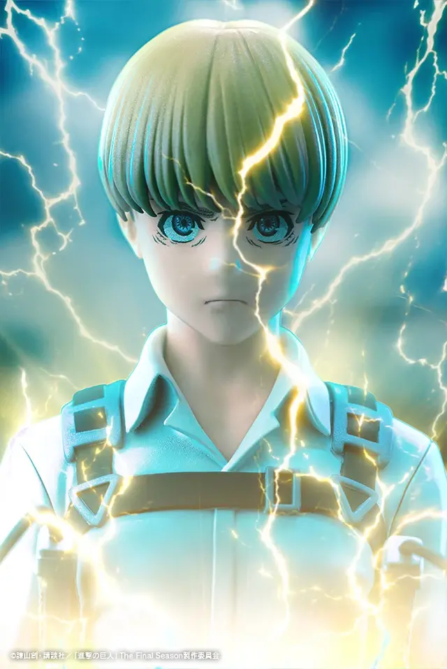 「進撃の巨人」The Final Seasonからリヴァイ、サシャ、アルミンが手に取りやすい「OSHI WORKS」で立体化！
