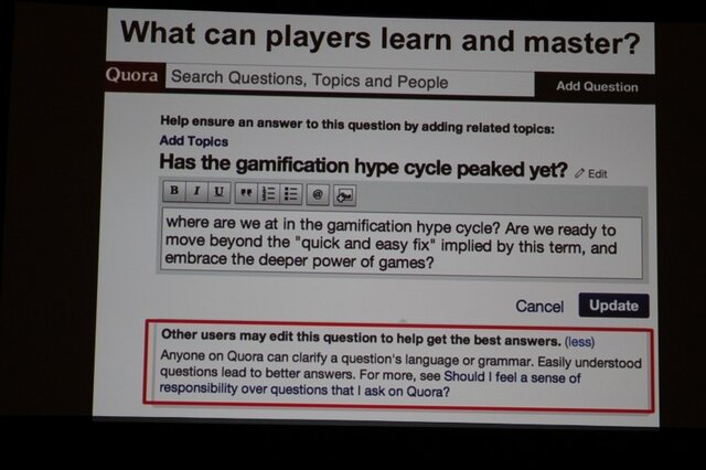 【GDC2011】ゲームは様々な分野に活用できる・・・Gamificationという考え方