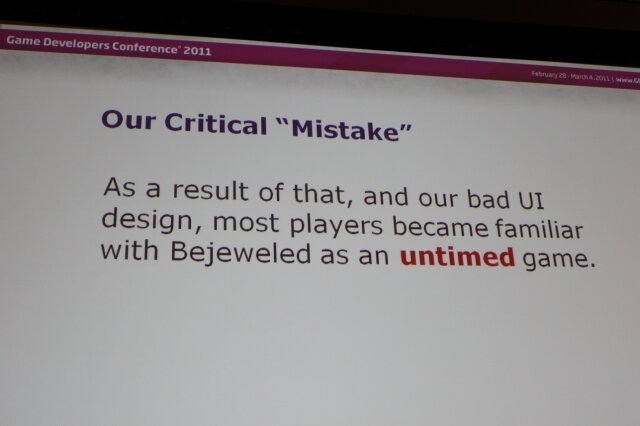 【GDC2011】毎日1億回以上遊ばれる不朽の名作パズル『Bejeweled』の10年を振り返るポストモーテム