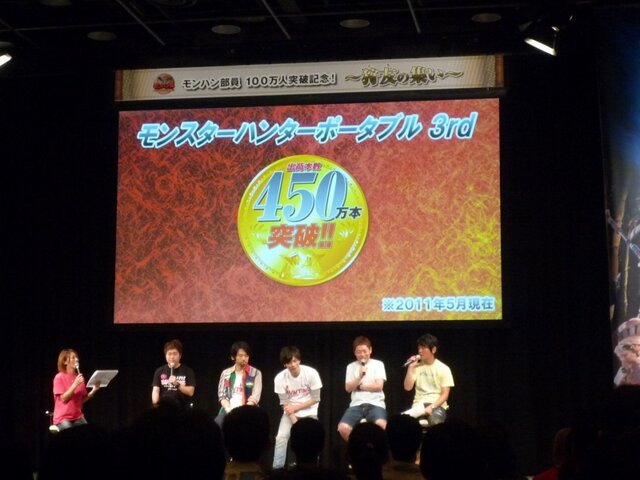 「モンハン部」100万人突破記念イベント「～狩友の集い～」レポート ― 井上聡さんのプレイデータも披露