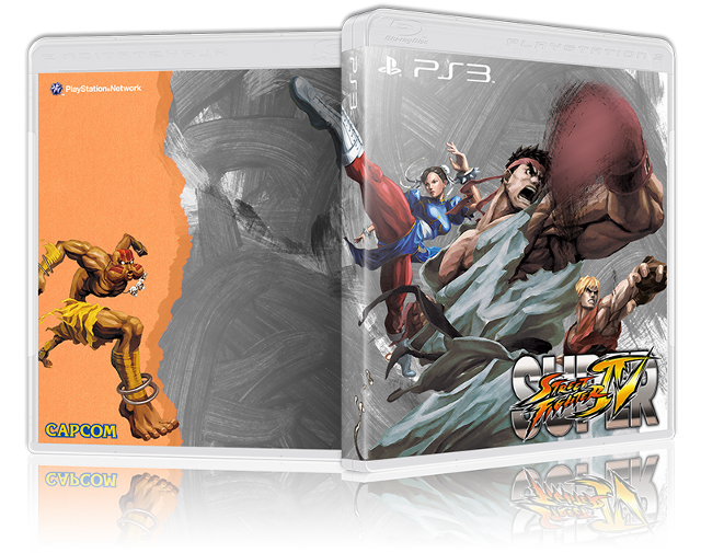 塗りつぶされた背景は戦いの軌跡『Super Street Fighter IV』