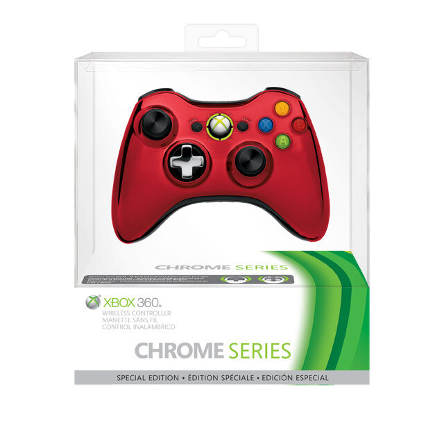 Xbox 360のクロームワイヤレスコントローラー3色が発表