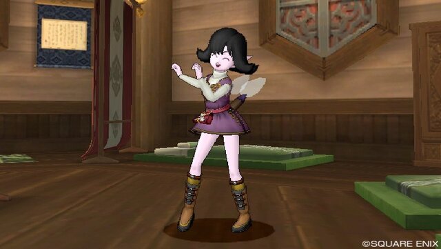 N子のイメージでキャラメイクしてみました。麻の服でミニスカ風