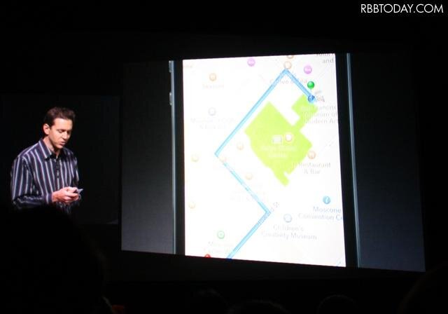 iOS 6の搭載でカートグラフィー（地図作成法）とルート案内によるナビゲーションの表示例