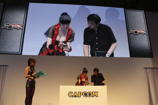 【TGS 2012】カプコンの完全新作『忍者アームズ』、ゲストの森下悠里さんがセクシーすぎる！