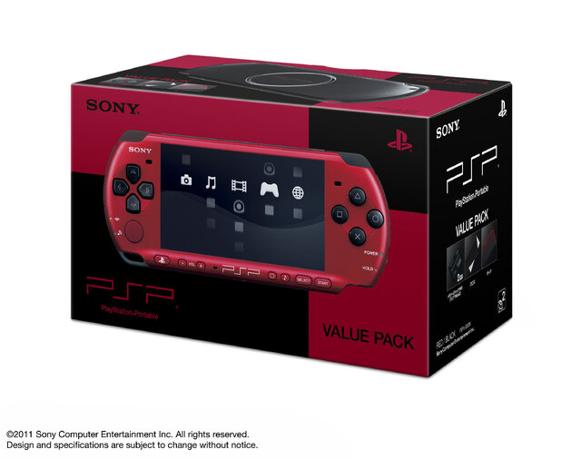 PSPバリューパック、人気のツートンカラー「レッド/ブラック」を再発売