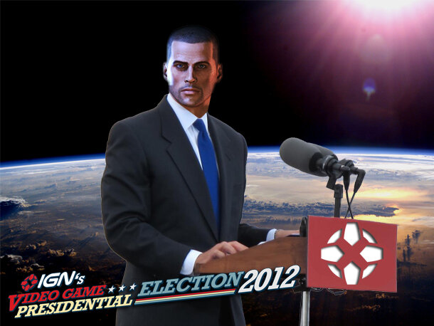 Xbox360はシェパード少佐が見事大統領候補に選出