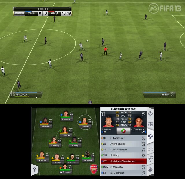 Wii U版 Fifa 13 ワールドクラスサッカー Gamepadを最大限活用したプレイを紹介 11枚目の写真 画像 インサイド