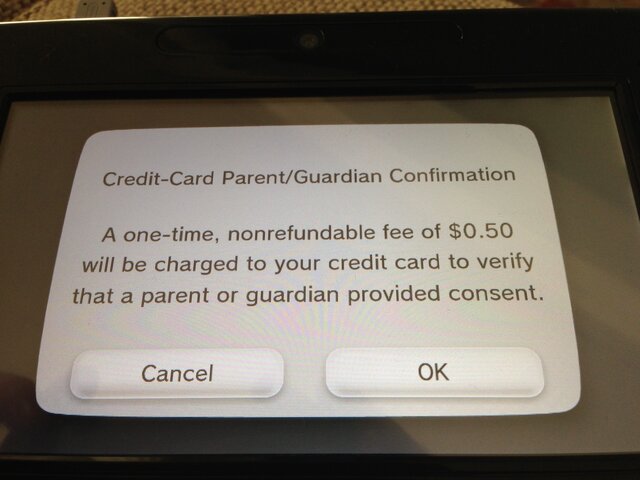 ｢今回のみクレジットカードに請求される0.5ドルは、両親や保護者の承認を確認するためのものです｣とされています。