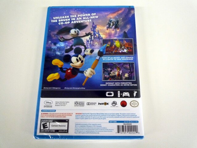 『Epic Mickey 2: The Power of Two』パッケージ(裏)