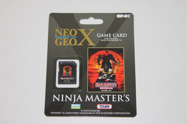 付属の『NINJA MASTER』ゲームカード