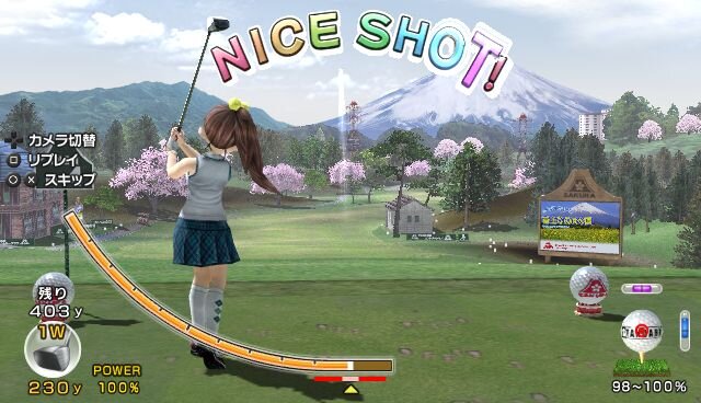 2Pが（1Pのhole1プレイ後に）hole1プレイ