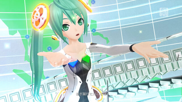 『初音ミク -Project DIVA- F』プレイ画面