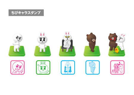 LINE TOWN ちびキャラスタンプ