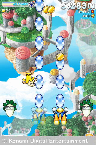 『LINE GoGo! TwinBee』プレイ画面