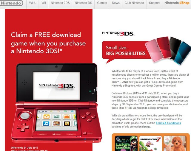 豪州任天堂 新規3ds購入者への無料ダウンロードキャンペーンを発表 1枚目の写真 画像 インサイド 豪州任天堂 新規3ds購入者への無料ダウンロードキャンペーンを発表 1枚目の写真 画像 インサイド