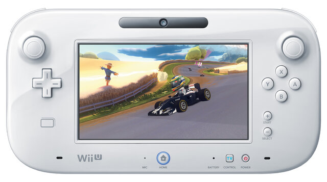 Wii U GamePadのみでのプレイ画面