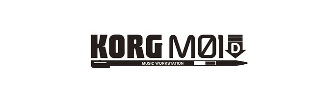 『KORG M01D』ロゴ