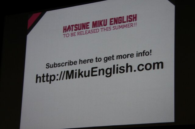 【ジャパンエキスポ2013】初音ミクの英語版「HATSUNE MIKU ENGLISH」が初公開、藤田咲さんがボーカルで今夏発売