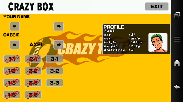 ミニゲーム集「CRAZY BOX」。風船割りやボーリングなどいろいろなタイプのミニゲームが。