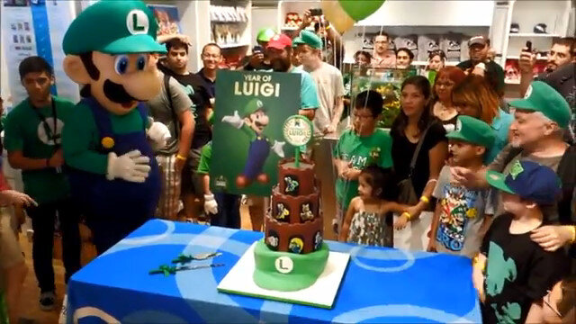 ハッピーバースデー！ルイージ！ ルイージケーキも登場した、Nintendo World Storeのパーティイベントが開催