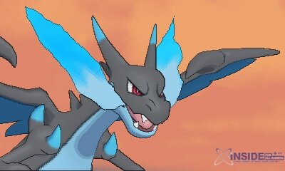 『ポケットモンスターＸ・Ｙ』身体は黒く、炎は青く変化したメガリザードンのもう1つの姿が明らかに