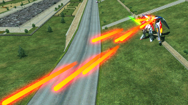 サブ射撃のマシンキャノンは広範囲に発射するので相手に当てやすい