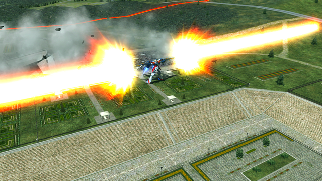 回転しながら攻撃する特殊射撃はチャージ完了後は射程が伸びる