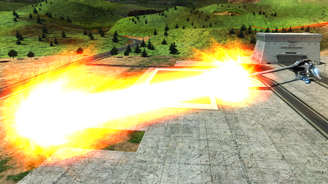 メガ・ビーム砲はこの機体の重要なダメージ源しっかり狙っていこう