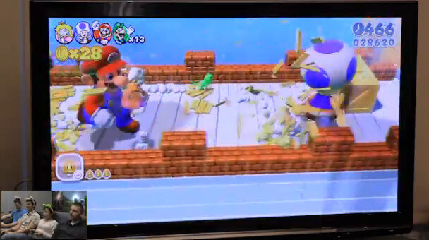 ゲーム進行がよくわかる 米国任天堂 Wii Uソフト スーパーマリオ3dワールド 直撮り4人同時プレイ動画を公開 3枚目の写真 画像 インサイド