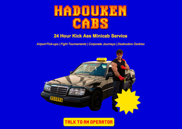 PS4のバイラル映像に「波動拳タクシー」なる謎のタクシー会社が起用される