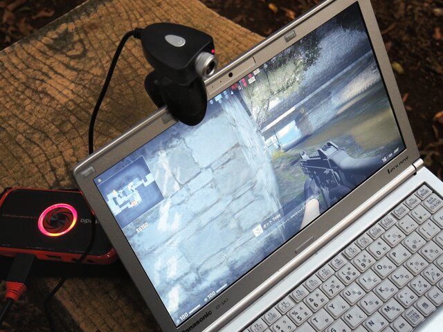 女子は山奥でゲーム実況をキャプれるか