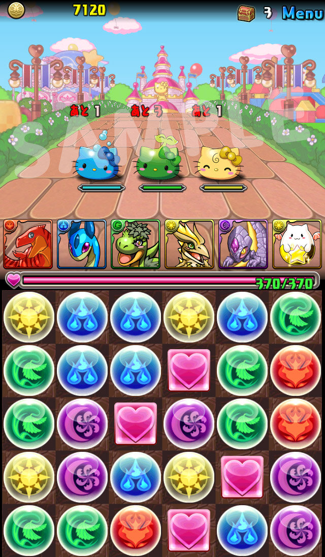 女神ハローキティ登場 パズドラ とキティのコラボ続報到着 ダンジョン モンスター共にキティ仕様に 2枚目の写真 画像 インサイド
