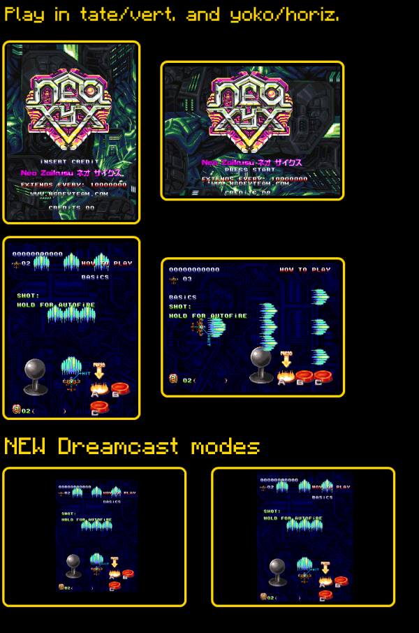 ドリキャス向け新作シューティング『NEO XYX』のリリース日が決定、最新トレイラーも公開