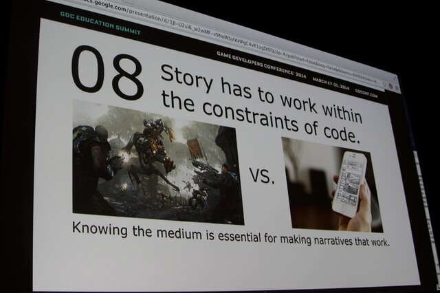 【GDC 2014】ゲームの物語作りとは? 大学教員が明らかにする「10のポイント」