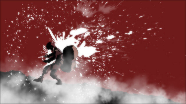 『ＮＡＲＵＴＯ－ナルト－ 疾風伝 ナルティメットストームレボリューション』1人用モード「忍界武闘祭」で4人の忍が乱戦