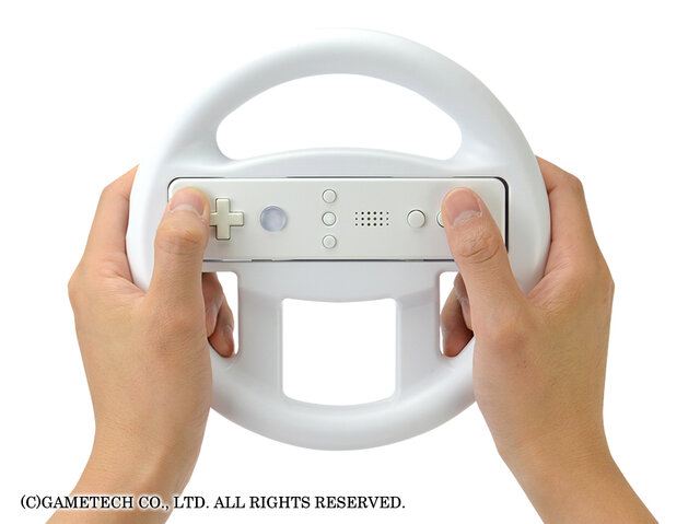 『マリオカート8』に最適！ハンドル型Wiiリモコンアタッチメント「ドライビングリップU」