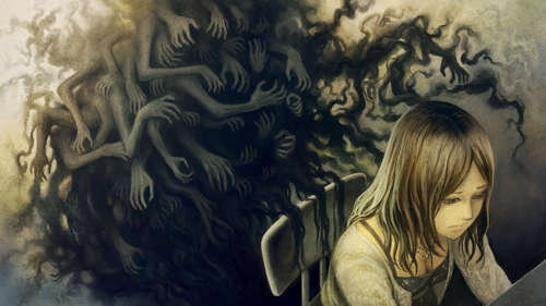 この世の常識では測れない”ナニカ”。女性を引き釣り込もうとする怨念のように見える