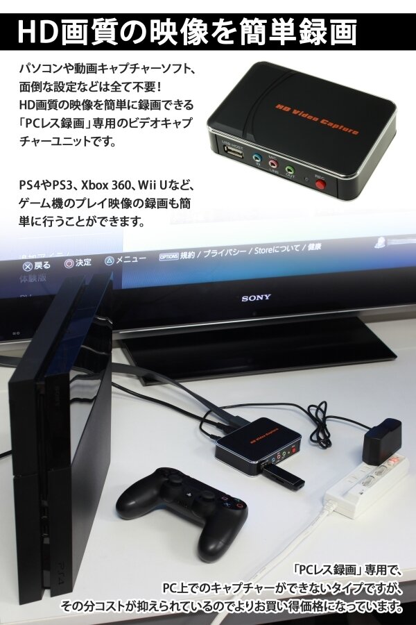 ゲーム画面をPCなしでUSBメモリに録画できる「HDMIビデオキャプチャーボックス」登場