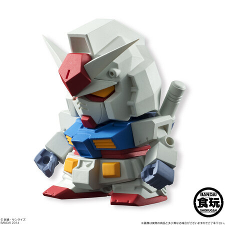 消しゴムパーツを組み立ててMSを作る食玩フィギュア「ビルドモデルガンダム」が2015年1月に登場