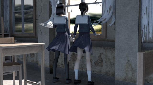 『@SIMPLE DLシリーズ Vol.35 THE 呪いの廃校舎 ～呪いの仮面と双子の少女～』イメージビジュアル
