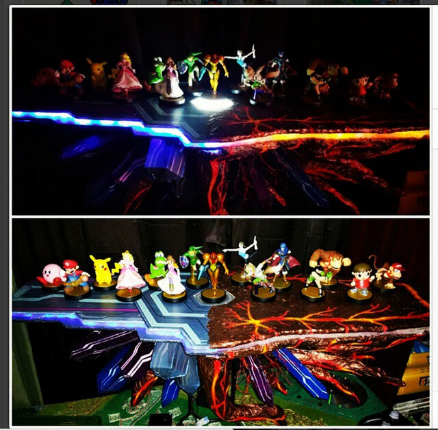 海外の『スマブラ』ファン、「amiibo」飾るために“ハイラル城ステージ風”ディスプレイを製作