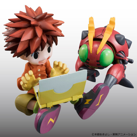 「デジモンアドベンチャー」よりフィギュア「太刀川ミミ＆パルモン」「泉光子郎＆テントモン」が登場