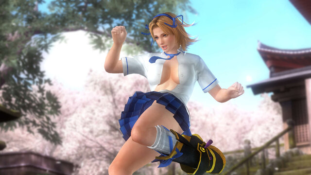 『DOA5 LR』×『閃乱カグラ』コスチューム配信開始…衣装も弾け飛ぶプレイ映像も登場